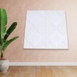 Design Wallpaper 3D Foam Wallpaper Sticker Panels I Ceiling Wallpaper For Living Room Bedroom I Furniture, Door I Foam Tiles (60X60Cm) 1Pc