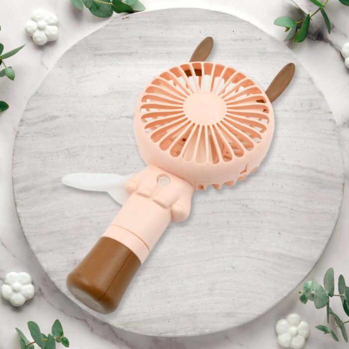 Portable Small Fan Handheld, Mini Student Handheld Dormitory Class Personal Fan Without Battery & Usb Cable Operated Manual Hand Press Fan (1 Pc) - Image 3