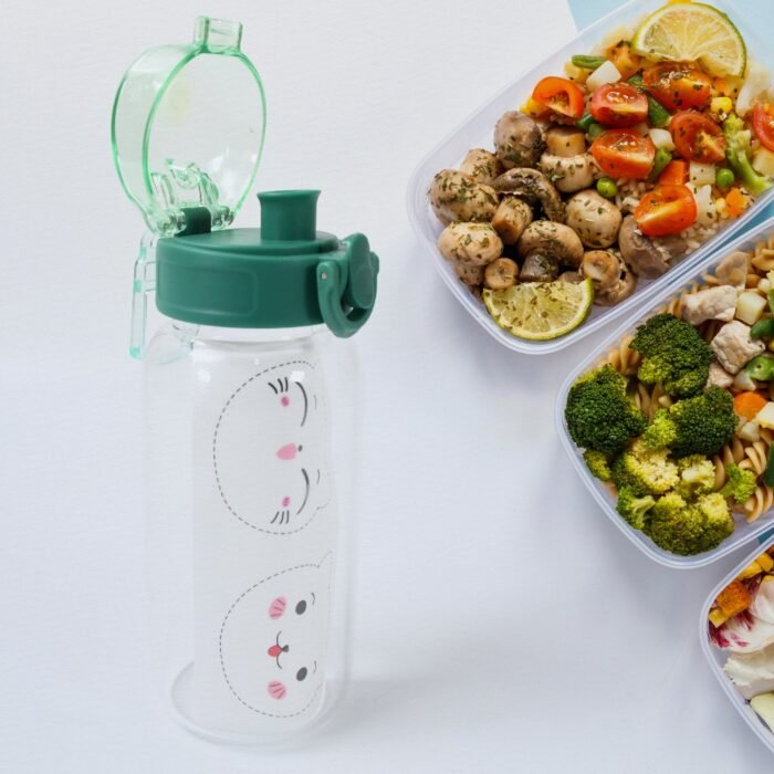 Anti-Leak Glass Water Bottle for Kids - Image 1