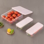3-Piece BPA-Free Plastic Food Storage Containers with Secure Lids, Stackable and Freezer-Safe - Image 3