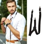Suspenders Adjustable - Elastic Y Shape Soild Color Suspender Metal Clip Elastic Casual And Formal Suspenders For Men Boys Women Girls