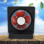 Portable Desk Fan with USB and Battery Power, Single Step Speed Setting, Compact and Durable Design