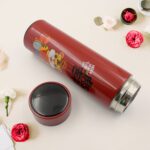 Smart Vacuum Insulated Water Bottle, Stainless Steel, Hot & Cold Water Bottle Coffee, Flask For Travel, Home, Office ( Mix Color & Design 1 Pc ) - Image 3