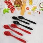 Multipurpose Silicone Spoon, Silicone Basting Spoon Non-Stick Kitchen Utensils Household Gadgets Heat-Resistant Non Stick Spoons Kitchen Cookware Items For Cooking And Baking (6 Pcs Set) - Image 22