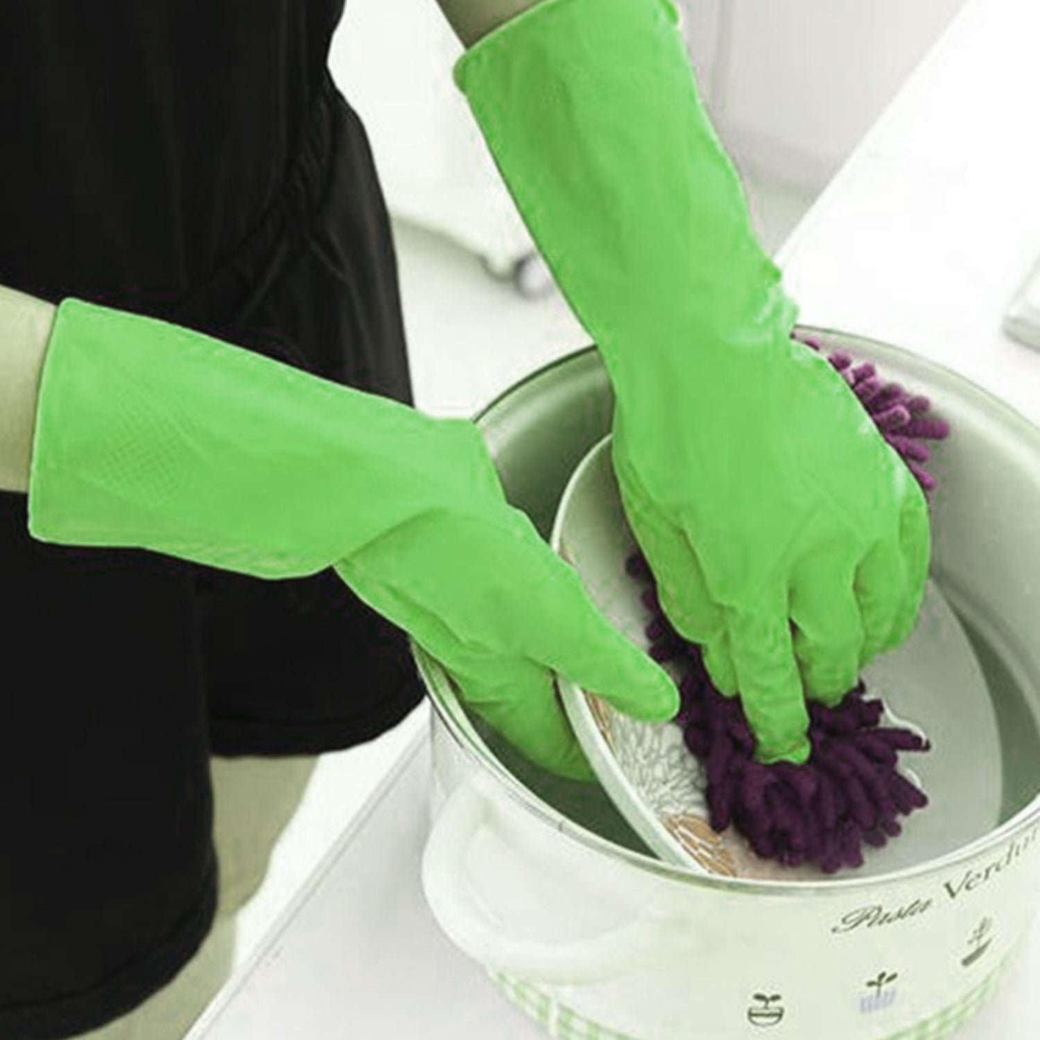 02_47cca327-74ad-46b3-a573-bc15cbf5562c 0653 Multipurpose cleaning rubber hand gloves (green) 1 PC