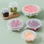 Reusable Silicone Stretch Lids - Eco-Friendly, Versatile, and Airtight Food Storage Solution (Set of 6)