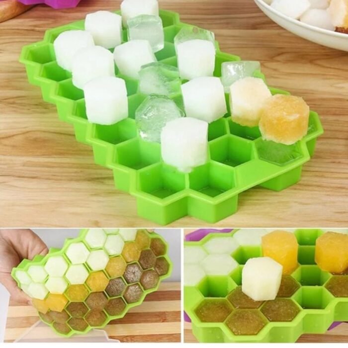 Vibrant Silicone Ice Cube Trays - 32-Cavity, Flexible and BPA-Free for Effortless Release and Multi-Use Freezing - Image 1