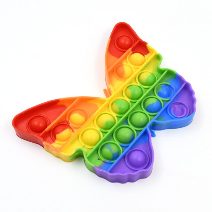 Pop Fidget Toy Push Pop Bubble Fidget Sensory Toy For Kids And Adults Fidget Popper Stress Reliever Sensory Fidget Poppers (Butterfly & Car Shape / 1 Pc) - Image 4