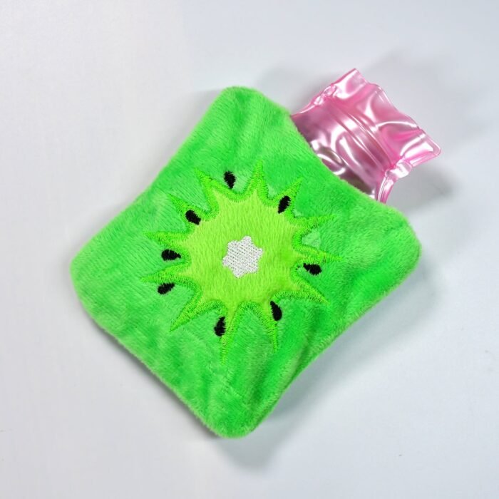 6521 Green sun small Hot Water Bag with Cover for Pain Relief, Neck, Shoulder Pain and Hand, Feet Warmer, Menstrual Cramps.