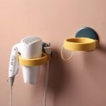 Wall Mount Hair Dryer Holder With Suction Cup, Plastic Wall Bracket For Bathroom, Beauty Salon / Home Use Self Adhesive Hair Dryer Stand Rack (1 Pc) - Image 3