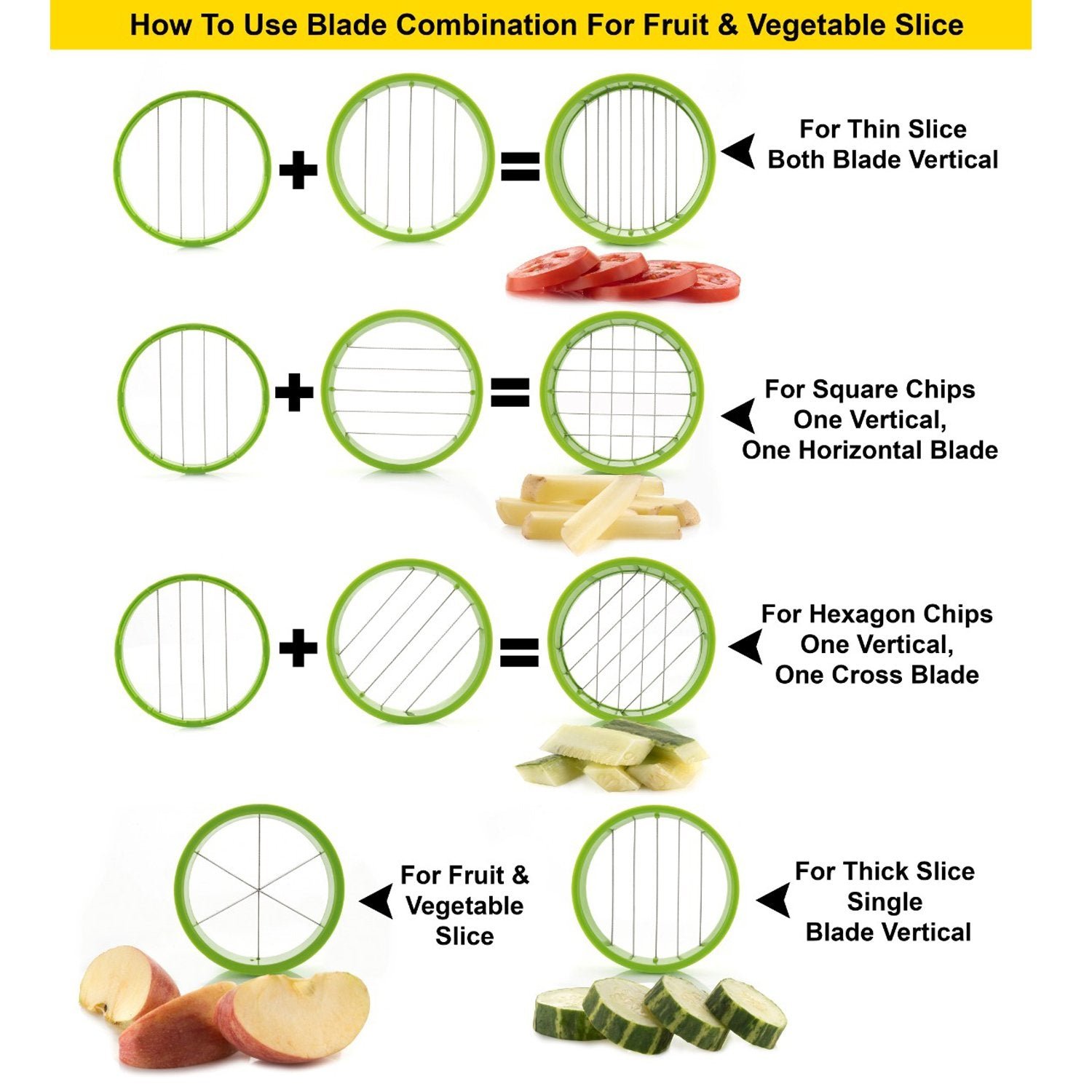 02_6c73f0db-84e7-435b-aa0d-d7e5380cb295 Plastic 6-In-1 Manual Vegetable Grater,Chipser And Slicer - Image 3