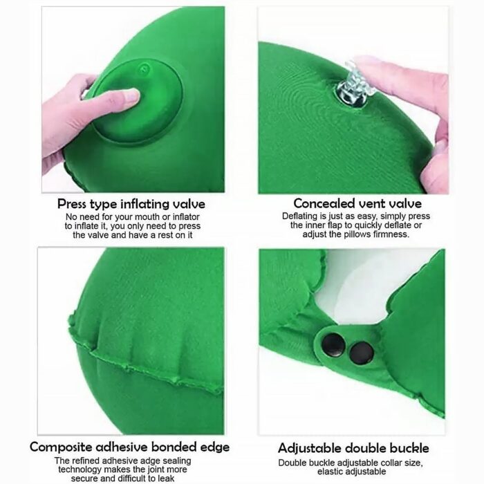 Inflatable & Foldable U Shape Travel Pillow - Image 5