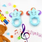 Mix Design Rattle Set For New Born Babies With Attractive Colors And Khanjari Rattle, Musical Gallery Khanjari Musical Instrument Toy Baby Play Toy Fun Return Gift For Kids Birthday (1 Set 2 Pc)