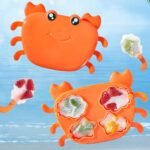 Crab-Shaped Silicone Ice Mold for Creative Ice Creams and Popsicles
