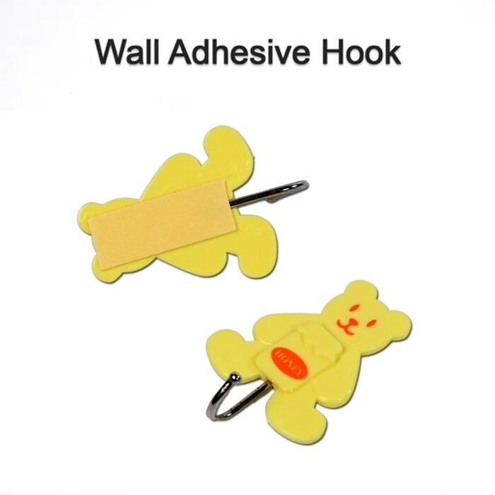 4498 Teddy Bear Strong Adhesive Hook Wall Hooks High Quality Premium Hook For Home , Office , & Multiuse Hook ( 1 Pkt )