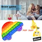 Pop Fidget Toy Push Pop Bubble Fidget Sensory Toy For Kids And Adults Fidget Popper Stress Reliever Sensory Fidget Poppers (Butterfly & Car Shape / 1 Pc) - Image 6