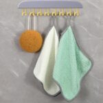Plastic Organizer Hanger 360 Degree Rotatable Clothes Multifunctional With 8 Hooks Heavy Duty Clothing Tank Top Belt Towel Drying Rack Holder (1 Pc) - Image 3