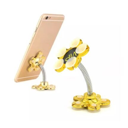 0637A Phone Holder, 360Â°Rotatable Phone Stand Multi-Function Double-Sided Suction Cup Mobile Phone Holder