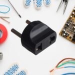 2 Pin 4 Amp. Conversion Electrical Connector Plug, 2 Pin Plug Converter, Plug Adapter With Color Box (1 Pc )