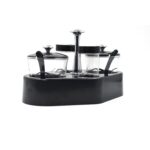 8122 Ganesh rendy Condiment set For Kitchen Transparent jar For Easy To Access Spice 1 Piece Spice Set (Plastic)