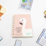 Cute Flamingo Journal Diary, Notebook For Women Men Memo Notepad Sketchbook With Durable Hardcover & 50 Pages Writing Journal For Journaling Notes Study School Work Boys Grils, Stationery (143X105Mm)