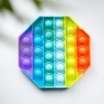 4475 Octagon Shape Silicone Push Bubbles Toy for Autism Push Toy for Kids Fidget Popping Sounds Toy