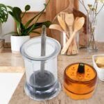 Miracle Transparent Plastic Salt And Pepper Grinder, Pepper Grinder Manual Pepper Grinding Tool, Pepper Crusher Grinder (1 Pc)