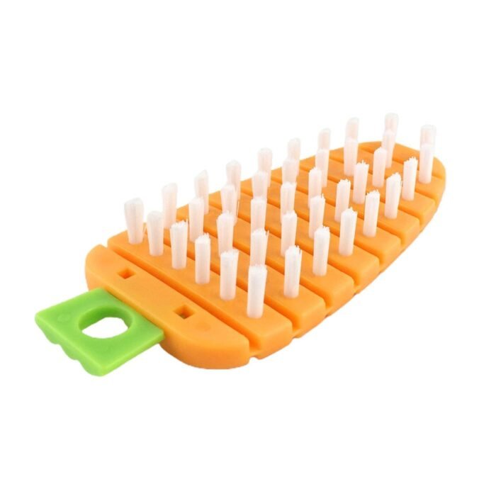 2909 Vegetable Scrubbing Brush, Vegetable Scrubber Nonâ€‘Toxic Fruit Brush Carrot Shape Vegetable Brush for Potato for Vegetable