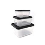 2748C 3 Pcs Square Shape Food Grocery Storage Container