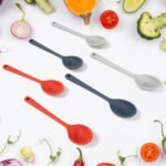 Multipurpose Silicone Spoon, Silicone Basting Spoon Non-Stick Kitchen Utensils Household Gadgets Heat-Resistant Non Stick Spoons Kitchen Cookware Items For Cooking And Baking (6 Pcs Set) - Image 10
