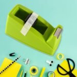 Plastic Tape Dispenser Cutter For Home Office Use, Tape Dispenser For Stationary, Tape Cutter Packaging Tape School Supplies (1 Pc / 300 Gm) - Image 5