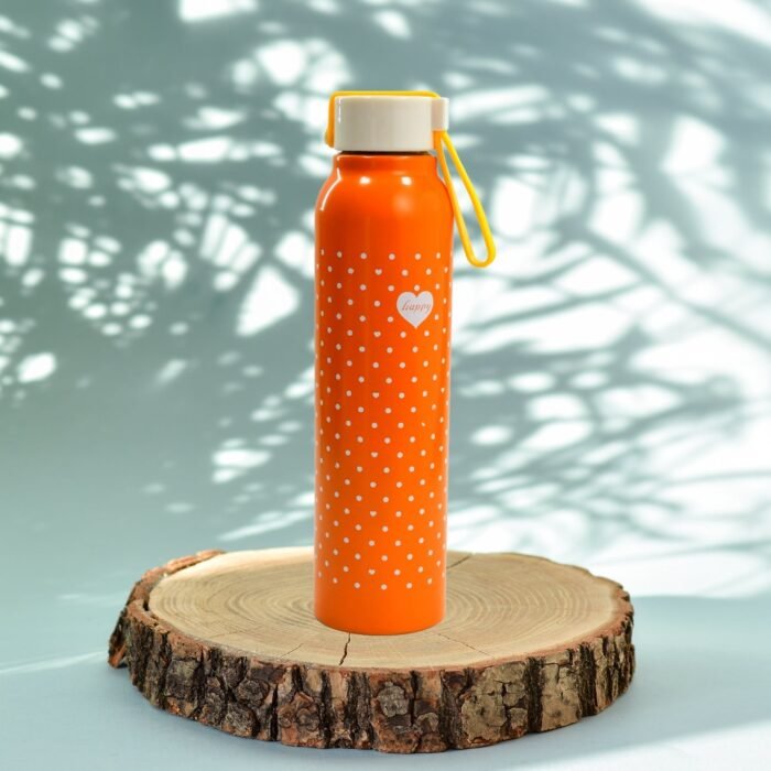 6451 400ML Stainless Steel Printed water bottle for school, college and office.