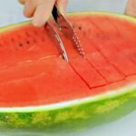 2047 Watermelon Slicer Steel Corer Watermelon Cutter Smart Kitchen Gadget Fruit Slicer Multi-Purpose Stainless Steel Kitchen Tool