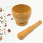 Mortar And Pestle Set For Spices, Okhli Masher, Khalbatta, Kharal, Mixer, Natural & Traditional Grinder And Musal, Well Design For Kitchen, Home, Herb