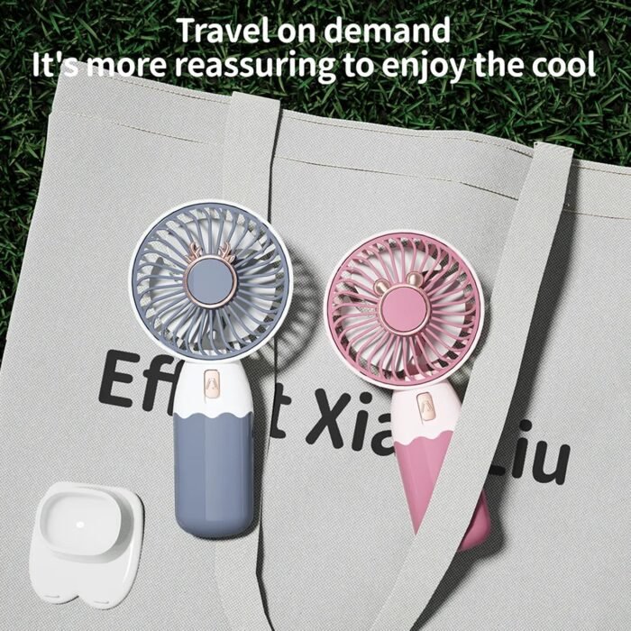 479 Mini Fan Rechargeable Table Fan Handheld Fan USB Fan Desk Fan Cooling Fan For Home , Office , Car, & Multi Use Fan