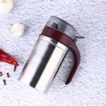 8126 Oil Dispenser Stainless Steel with small nozzle 500ML Oil Container.