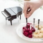 10Pcs/Lot Creative Piano Fruit Forks Set Food Sticks For Dessert Fruit Snack Picking Kitchen Dining Tools (10 Pc Set)