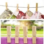 Multipurpose Wooden Heavy Clip (20 Pieces) For Clothespin , Dryer, Hanger, Photo Paper Peg Pin, Craft Clips For School Arts Crafts Decoration