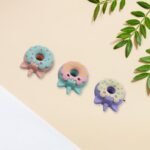Tree Small Sized Cartoon Themed Non-Toxic Donut Erasers, School Stationery | For Kids - Boys & Girls | Birthday Gift |Return Gift (3Pc Set)