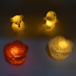 Multi Shape Small Light Lamps Led Shape Crystal Night Light Lamp (6 Pc Set)