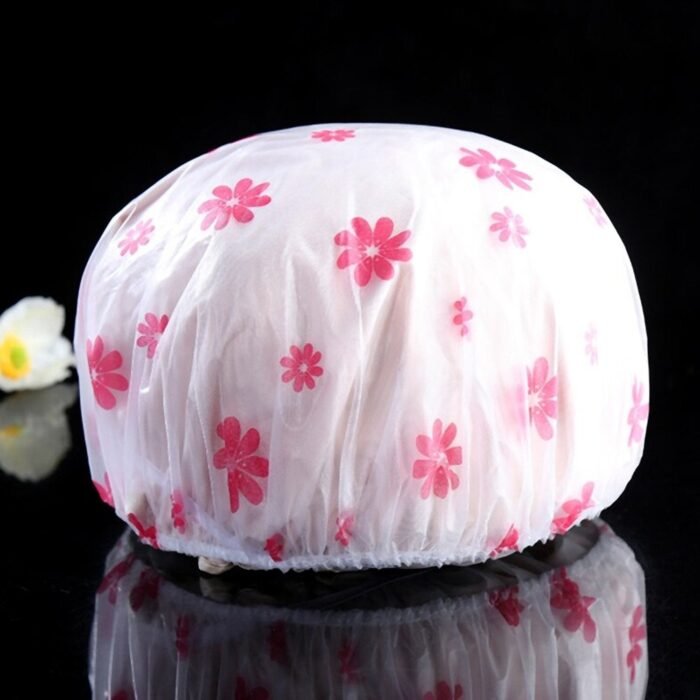 6030 Shower Cap Bath Shower Cap ,Women Reusable Waterproof Women Shower