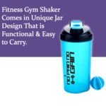 4879 700ml Protein Shaker Bottle with Powder Storage 3-Compartment Gym Shake Blender