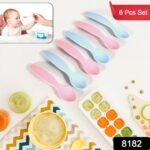 Kids Cute Food Grade Foods Feeding Training Baby Spoon (Set Of 6 Pcs)