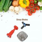 5351 Manual Food Push Chopper And Hand Push Vegetable Chopper, Cutting Chopper For Kitchen With 3 Stainless Steel Blade ( B Grade Chopper )