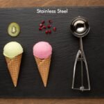 2523A Ice Cream Serving Scoop | Stainless Steel Premium Quality Ice Cream Serving Spoon Scooper with Trigger Release ( Small )