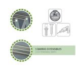 Foldable Extendable Drying Rack | Suitable For Hanging All Types Of Clothes | Ideal For Interior And Exterior, Made Of High Resistance Aluminum For Bathroom Indoor Outdoor - Image 3