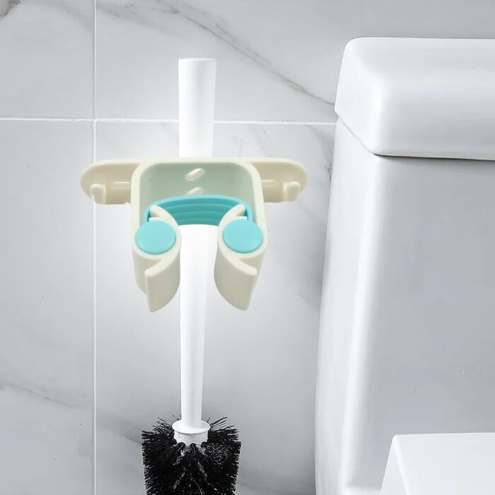 Multifunctional Holder With 4 Screw Wall Mounted Broom Organizer Cleaning Tools Holder Hanger, Hanging Hook For Bathroom Kitchen, Multi Function Holder Garage Clip Bike Hanger Wall Mount Set (1 Pc) - Image 6
