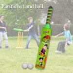 8002 Combo of Light Weight Plastic Bat, Ball & Hockey for Kids, Boys, Indoor, Outdoor Play