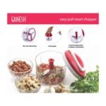 Ganesh Chopper Vegetable Cutter, Red (650 Ml) - Image 5