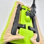 7870 DRY CLEANING FLAT MICROFIBER FLOOR CLEANING MOP WITH STEEL ROD LONG HANDLE DRY MOP